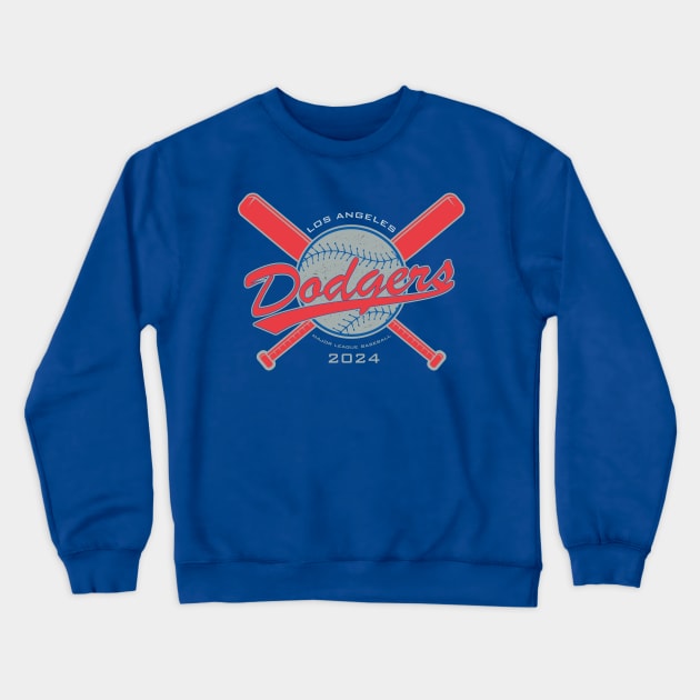 Dodgers 24 Crewneck Sweatshirt by Nagorniak